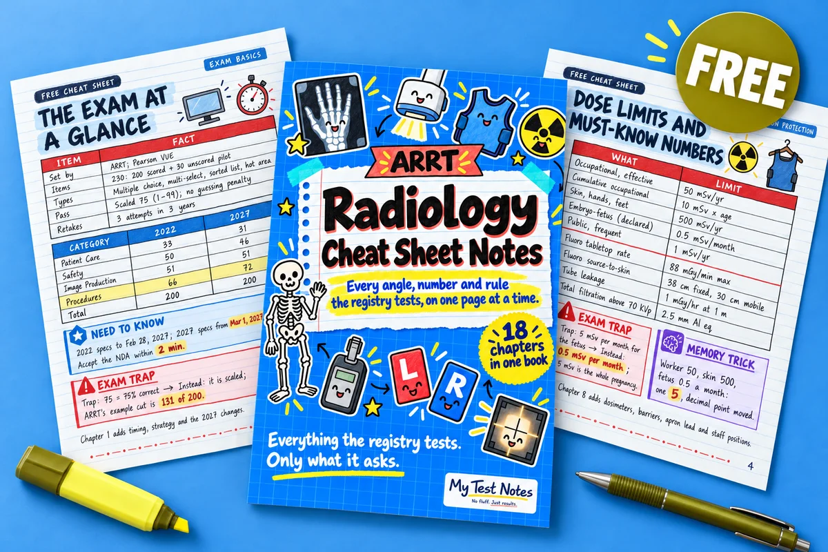 The Ultimate ARRT Radiography Cheat Sheet